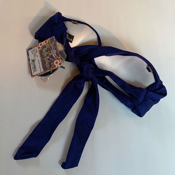 Luli Fama Twist Bandeau Bikini Top NWT - Picture 2 of 9